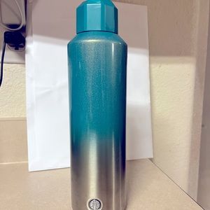 Starbucks 2021 Stainless Steel Jewel Lid Glitter Teal/Silver